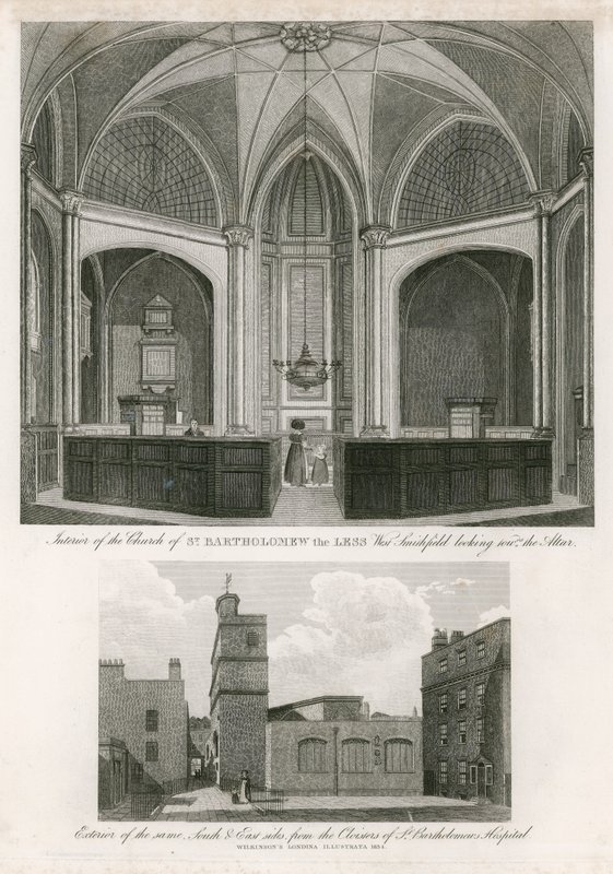 Church of St Bartholomew the Less, West Smithfield af English School