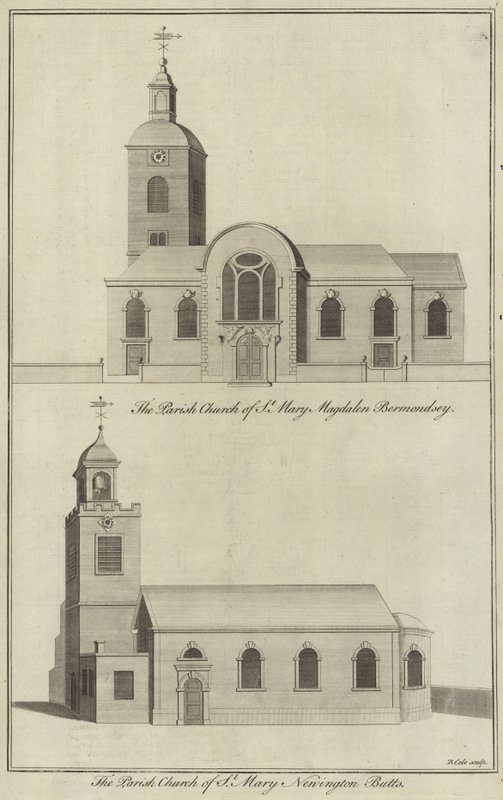 Church of St Mary Magdalen, Bermondsey og Church of St Mary, Newington Butts af English School