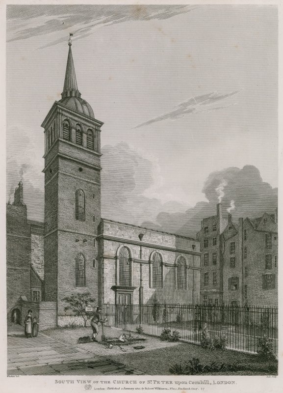 Church of St Peter upon Cornhill, London af English School