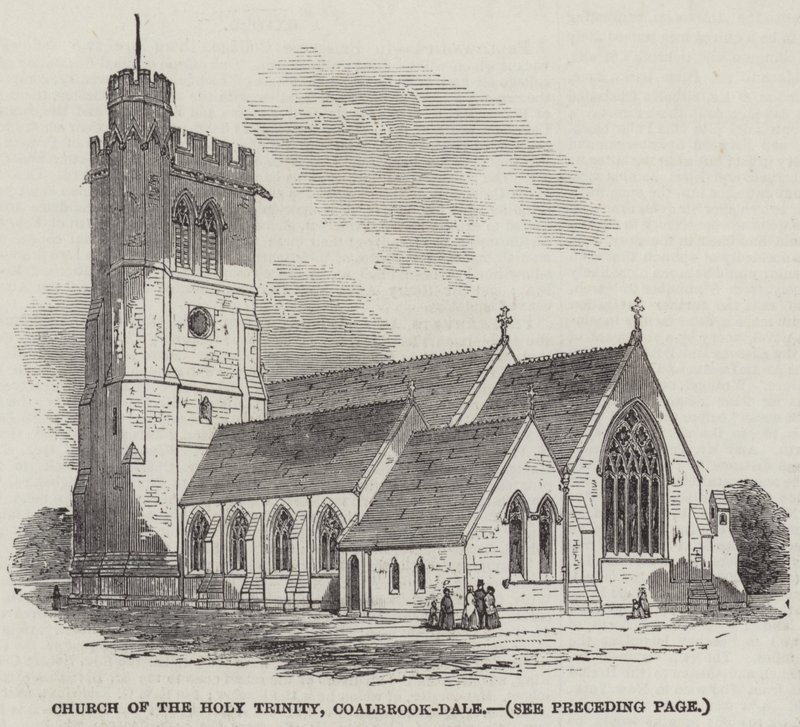 Church of the Holy Trinity, Coalbrook-Dale (gravering) af English School