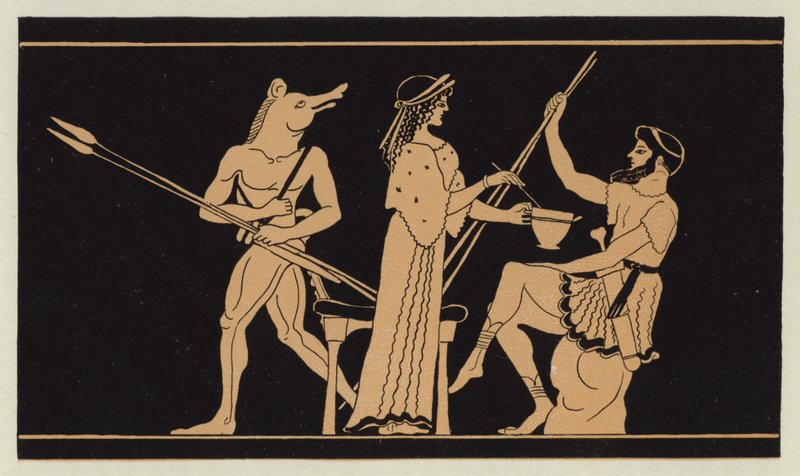 Circe tilbyder den fortryllede drink til Ulysses af English School