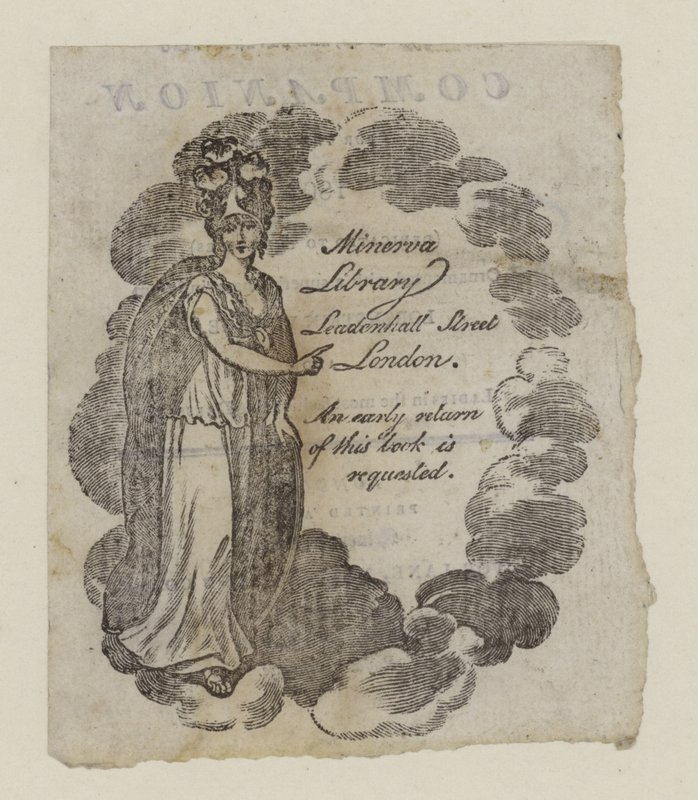 Cirkulerende biblioteker, Minerva bibliotek, handelskort af English School