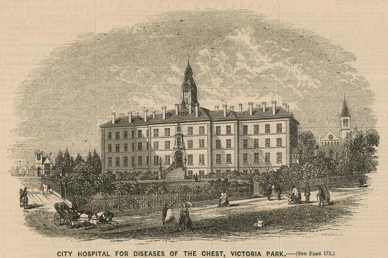 City Hospital for Diseases of the Chest, Victoria Park, London af English School