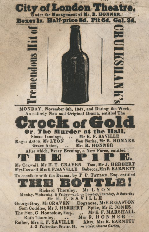 City of London Theatre, annonce, 1847 af English School