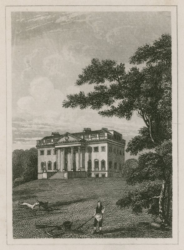 Claremont House, Esher, Surrey (gravering) af English School
