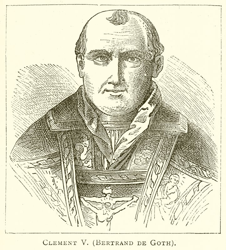 Clement V. (Bertrand de Goth) af English School