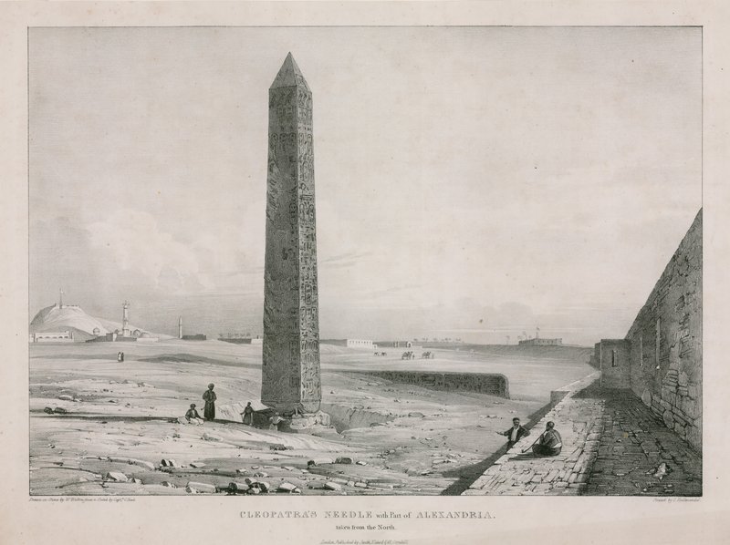 Cleopatras-nål med en del af Alexandria, taget fra nord af English School