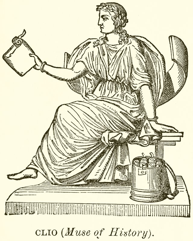 Clio (Muse of History) af English School