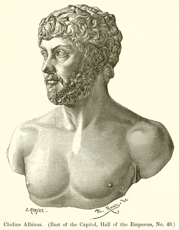 Clodius Albinus. (Buste af Capitol, Kejsernes Hall, nr. 49) af English School