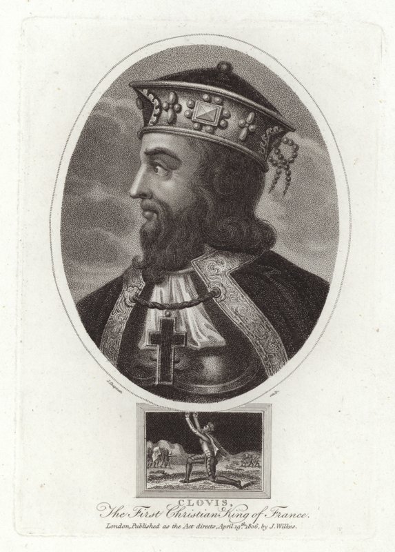 Clovis, Frankrigs første kristne konge af English School