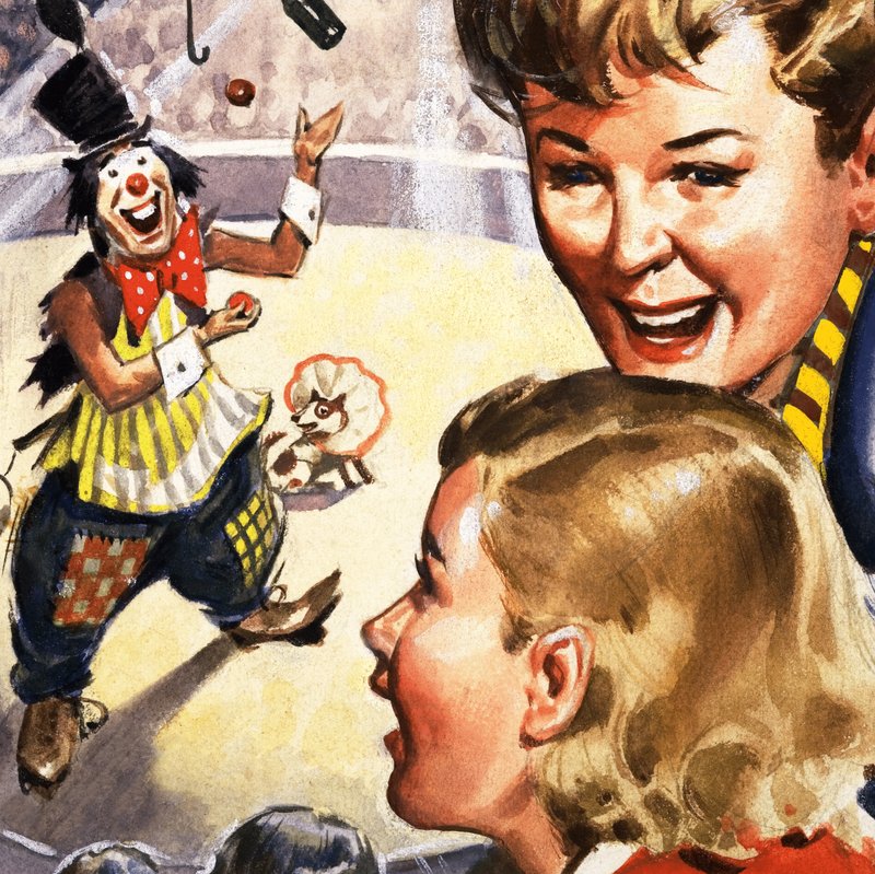 Klovn i et cirkus af English School