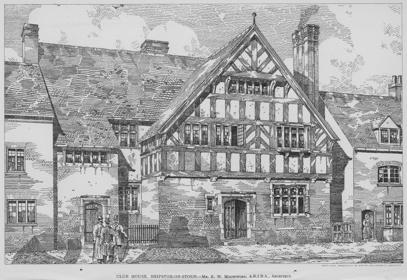 Klubhus, Shipston-on-Stour (gravering) af English School
