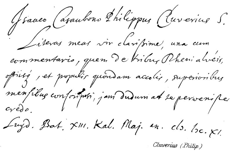 Cluverius (Philip) af English School