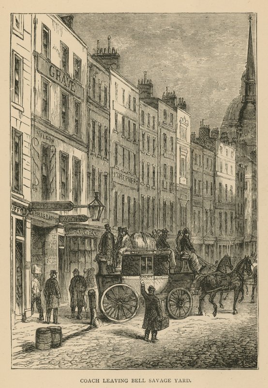 Træner forlader Bell Salvage Yard, London af English School