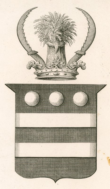 Sir Edward Hungerfords våbenskjold af English School
