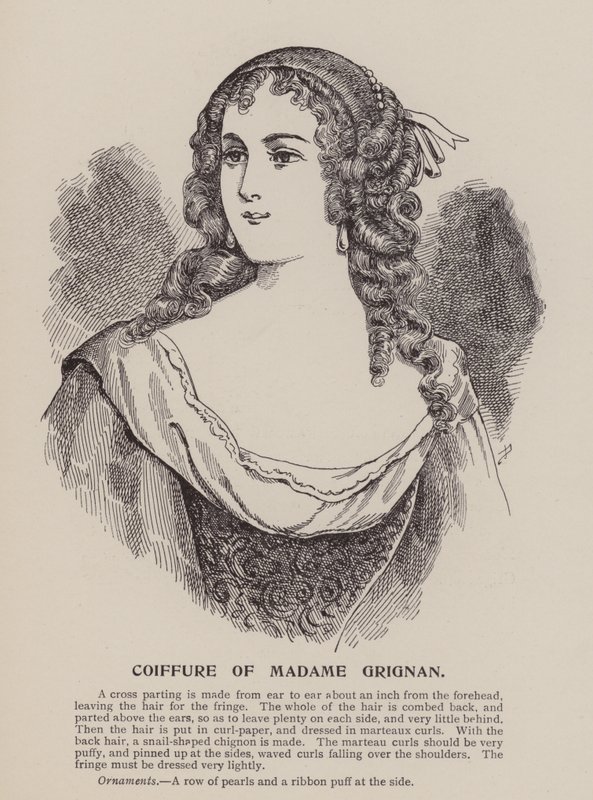 Madame Grignans frisure (kobberstik) af English School