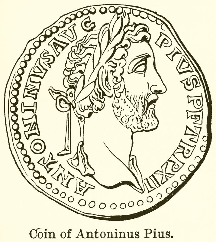 Antoninus Pius mønt af English School