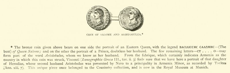 Mønt af Salome og Aristobulus af English School