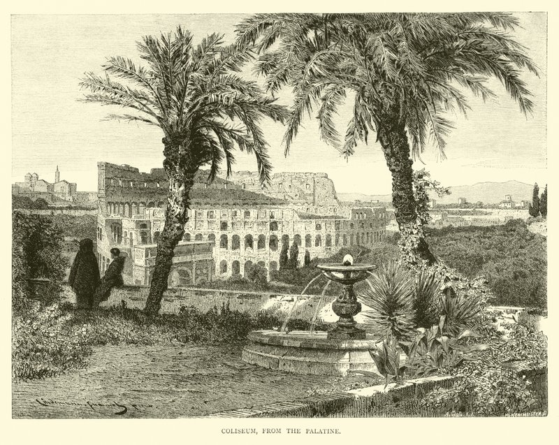 Colosseum, fra Palatinen af English School