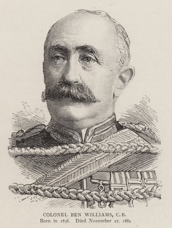 Oberst Ben Williams, CB (gravering) af English School