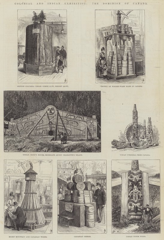 Colonial and Indian Exhibition, the Dominion of Canada (gravering) af English School