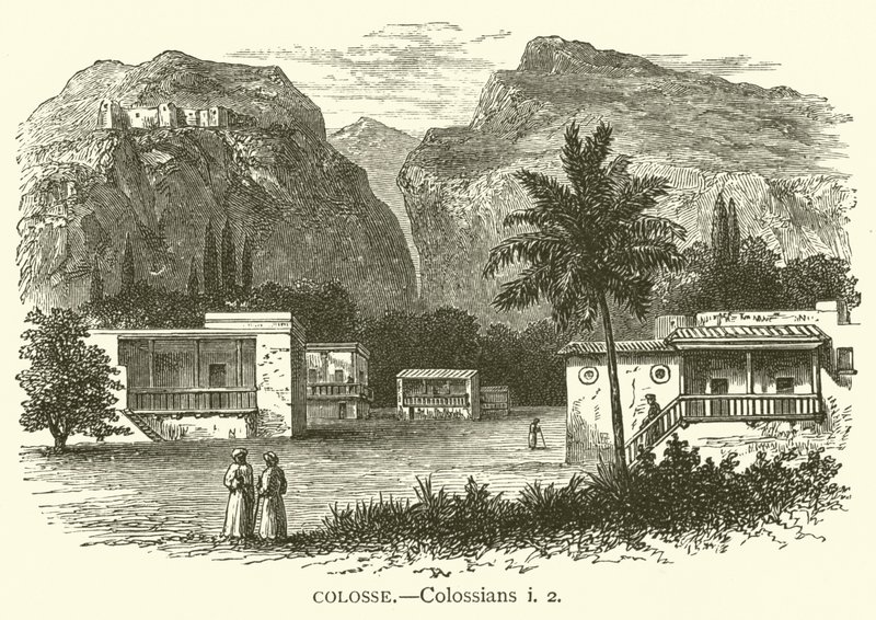 Colosse, Colossians, i, 2 (gravering) af English School