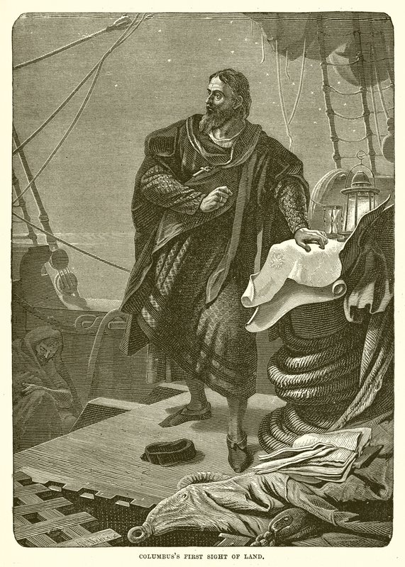 Columbus første syn på land af English School