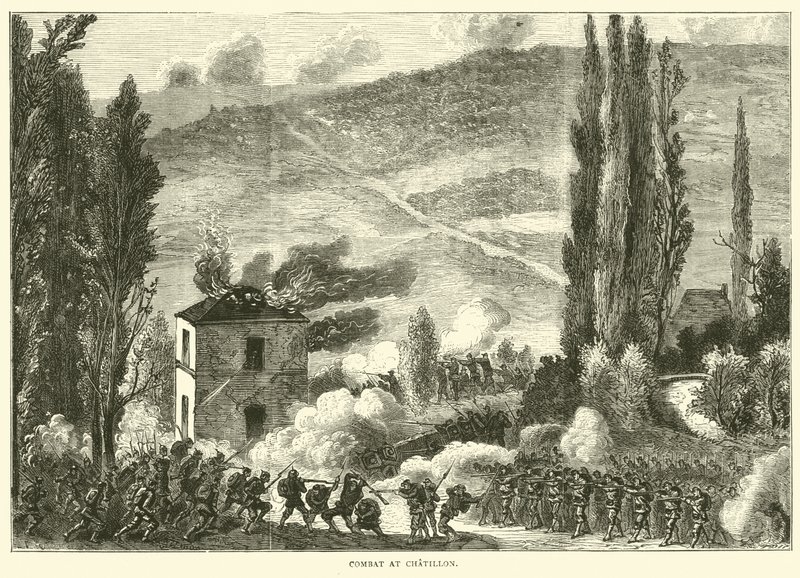 Kamp ved Chatillon, oktober 1870 af English School