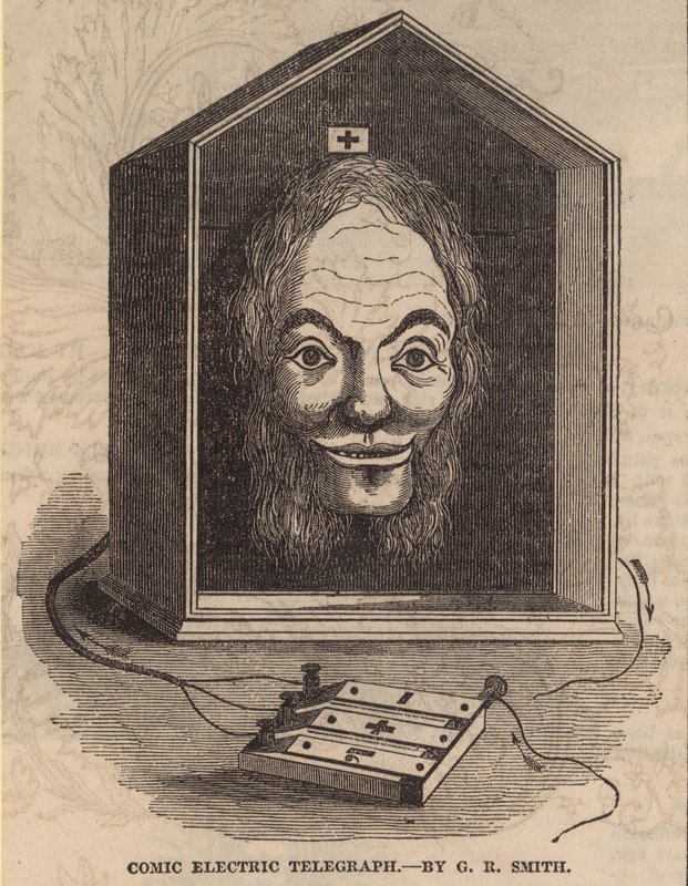 Comic Electric Telegraph af G E Smith af English School