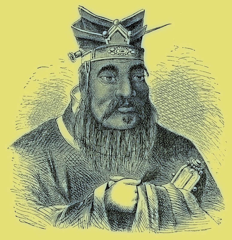 Confucius, illustration fra The Illustrated History of the World, udgivet ca. 1880 (digitalt forbedret billede) af English School