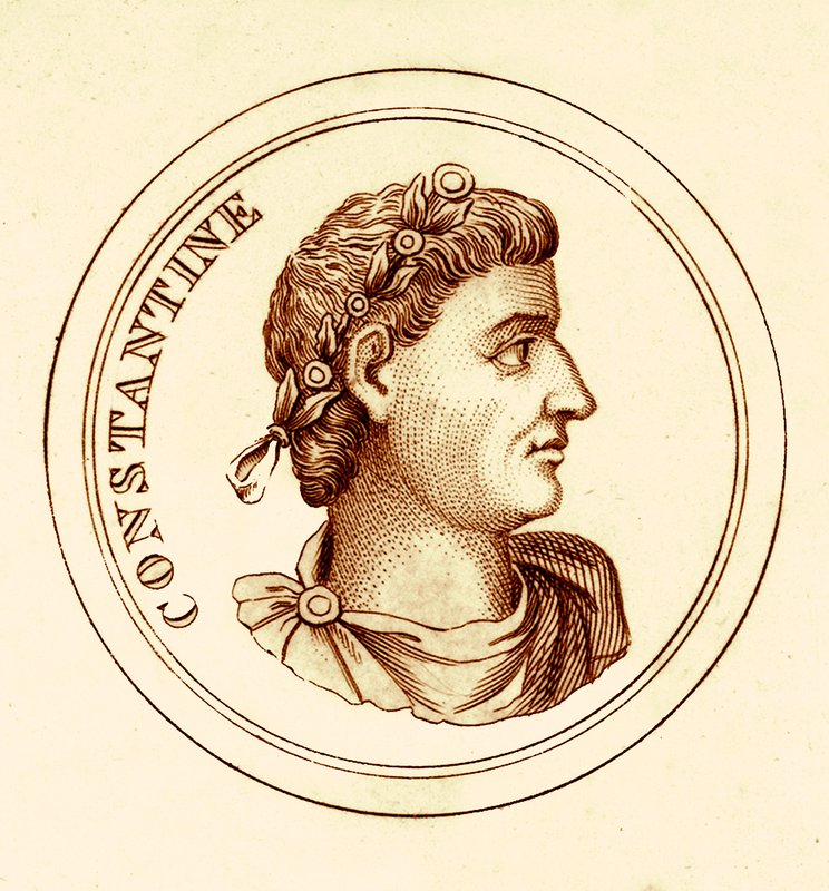 Constantine, illustration fra The Universal Historical Dictionary af George Crabb, udgivet 1825 (digitalt forbedret billede) af English School