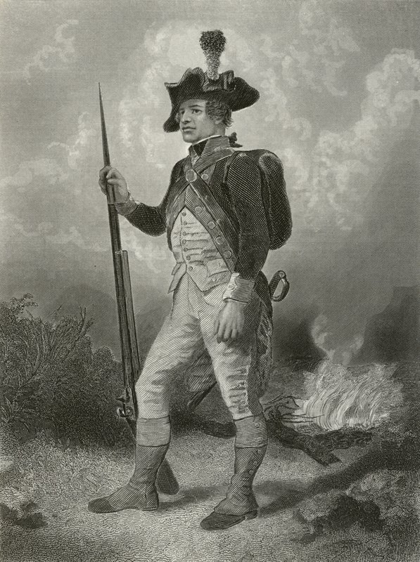 Kontinental soldat, nord af English School