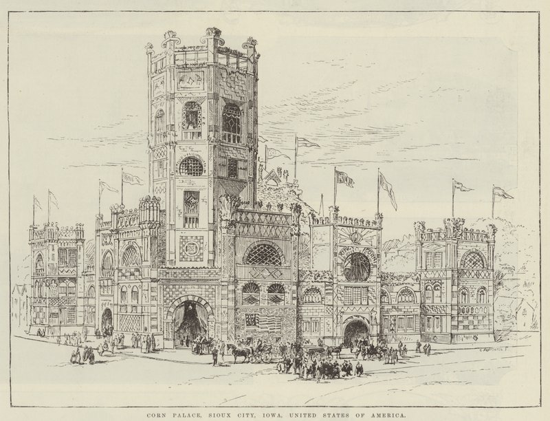 Corn Palace, Sioux City, Iowa, USA (gravering) af English School