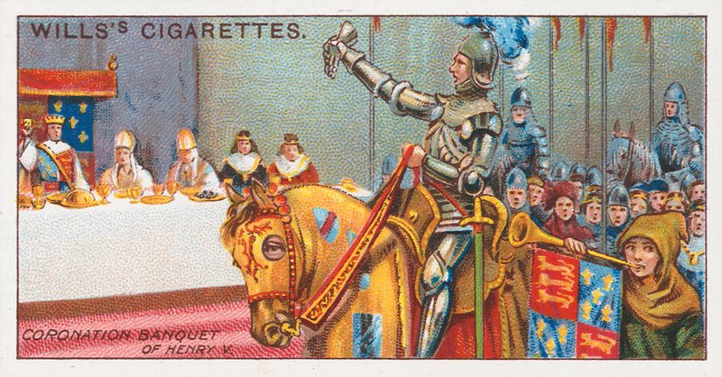Kroningsbanket af Henry V af English School