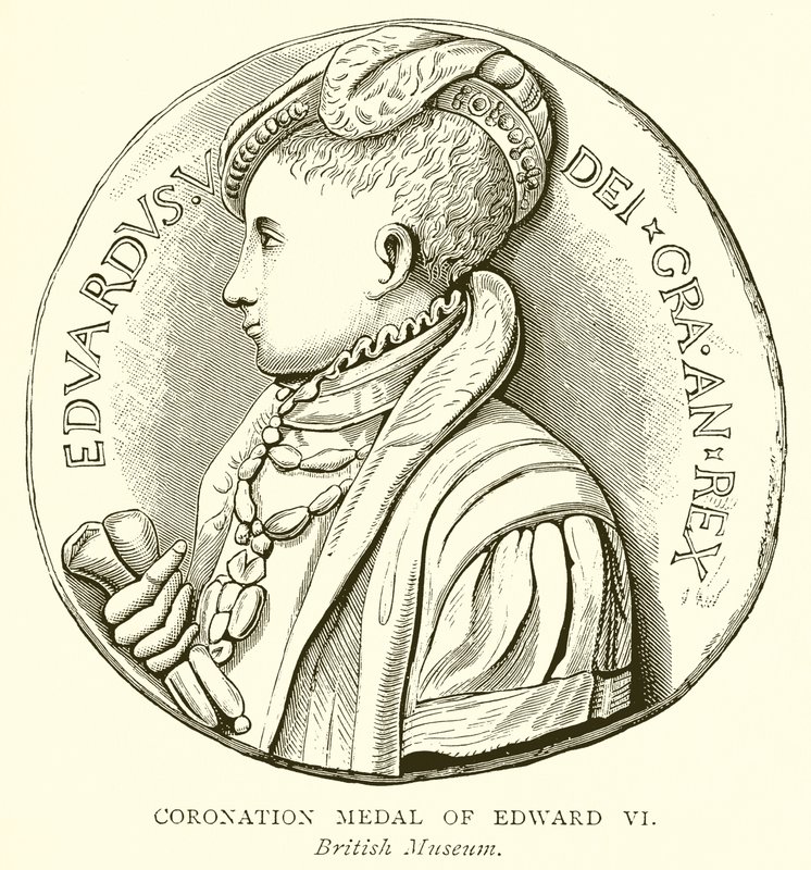Kroningsmedalje af Edward VI af English School