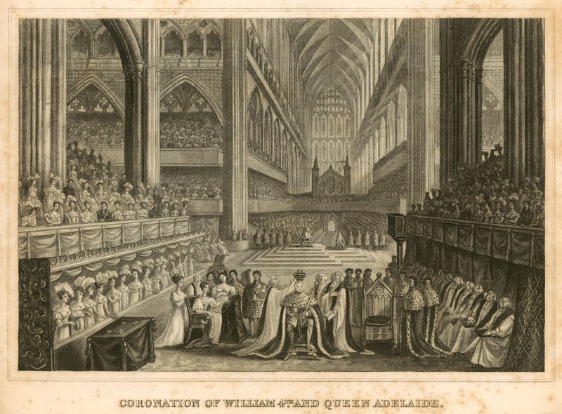 Kroning af kong William IV og dronning Adelaide af English School
