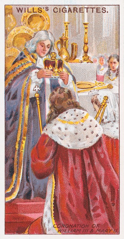 Kroningen af Vilhelm III og Maria II af English School