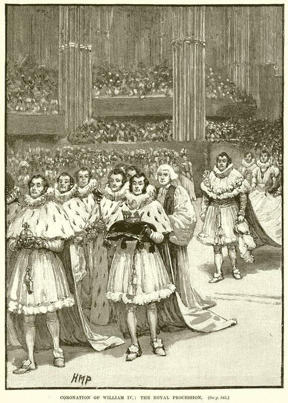 Kroning af Vilhelm IV: Den Kongelige Procession af English School