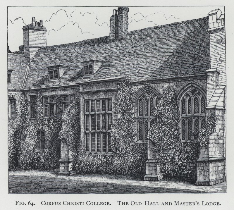 Corpus Christi College, the Old Hall and Master "s Lodgedani af English School