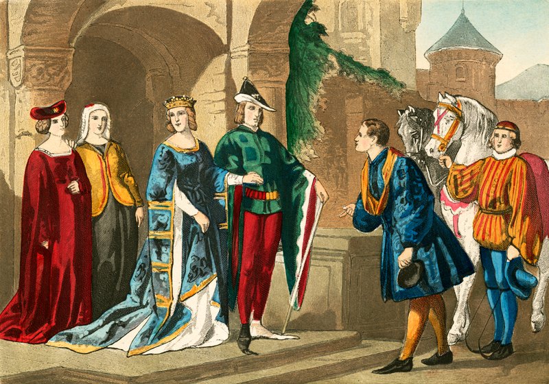 Kostumer 1380 af English School