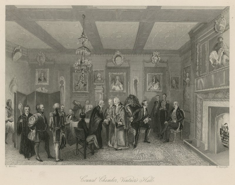 Rådssalen, Vintners Hall af English School
