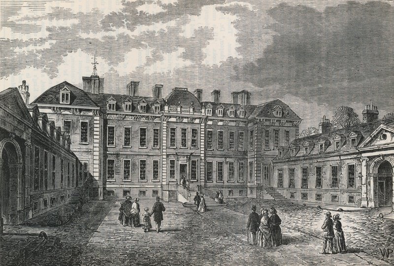 Gården til Montagu House af English School