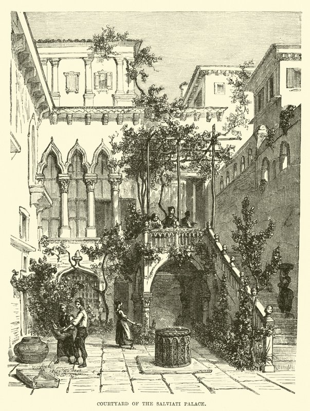Gården til Salviati-paladset af English School