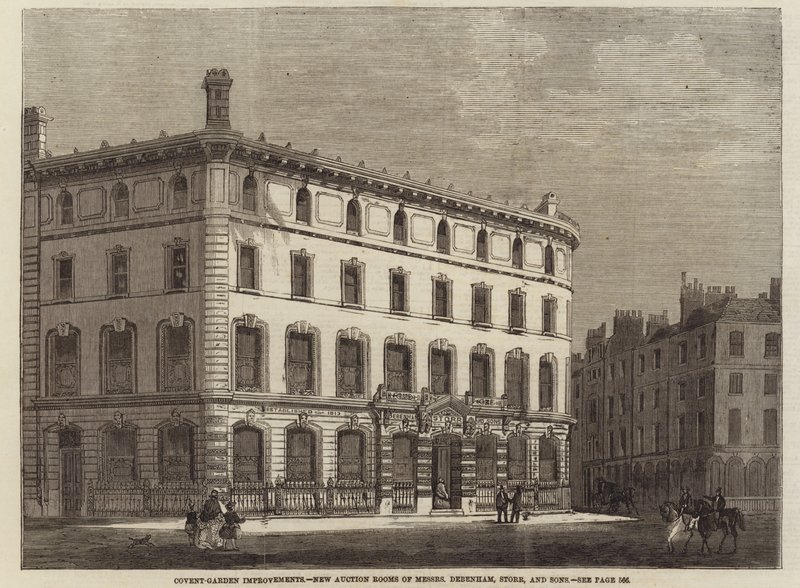 Covent Garden Improvements - Nye auktionslokaler af hr. Debenham, Storr og sønner af English School