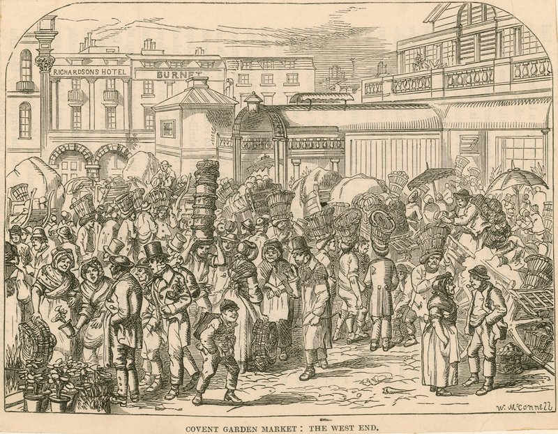 Covent Garden Market, London: West End af English School