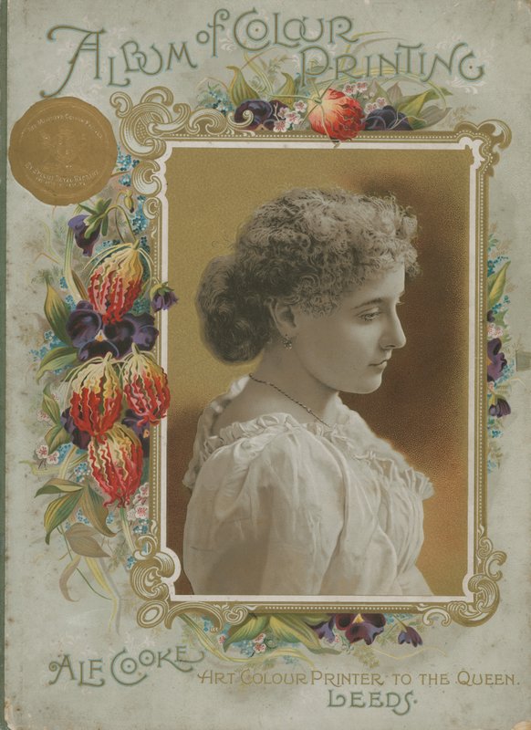 Cover af Album of Color Printing af Alf Cooke, Art Color Printer til dronningen af English School