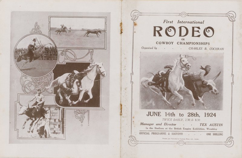 Cover af programmet for den første internationale Rodeo af English School