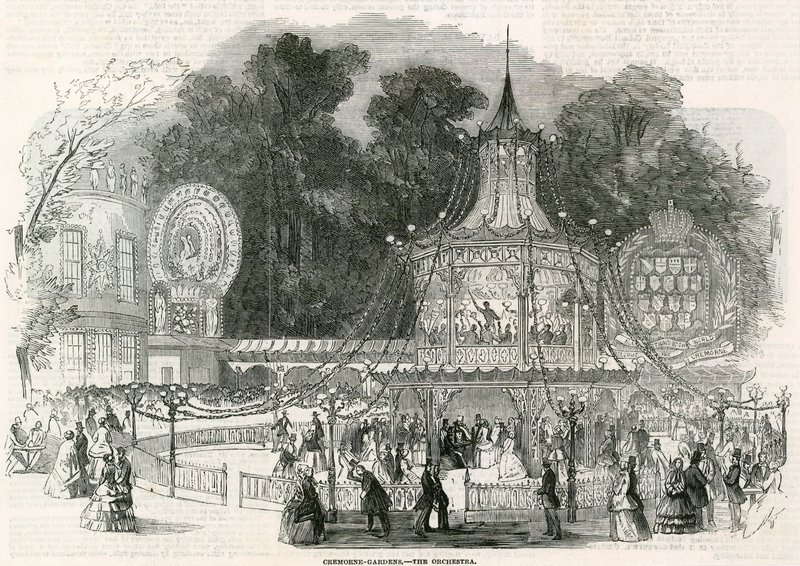 Cremorne Gardens, London: The Orchestra af English School