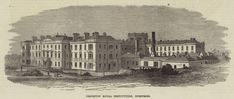 Crichton Royal Institution, Dumfries (gravering) af English School