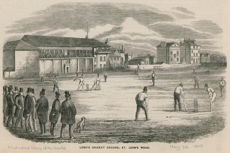 Cricketkamp på Lords Cricket Ground, St Johns Wood af English School
